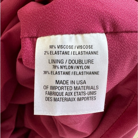 Cushnie Deep V-Neck Midi Dress in Berry - Picture 9 of 11